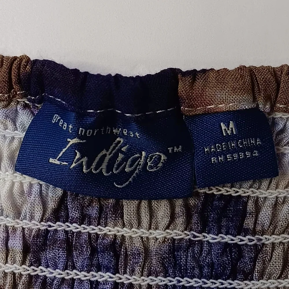 Women's maxi Sundress tie-dye style print Sleeveless Beach Rayon sz M. - Picture 6 of 17